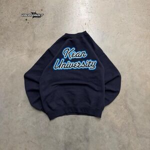 Kean University Crewneck Womens Small Navy Blue College Wear Pullover Sweatshirt